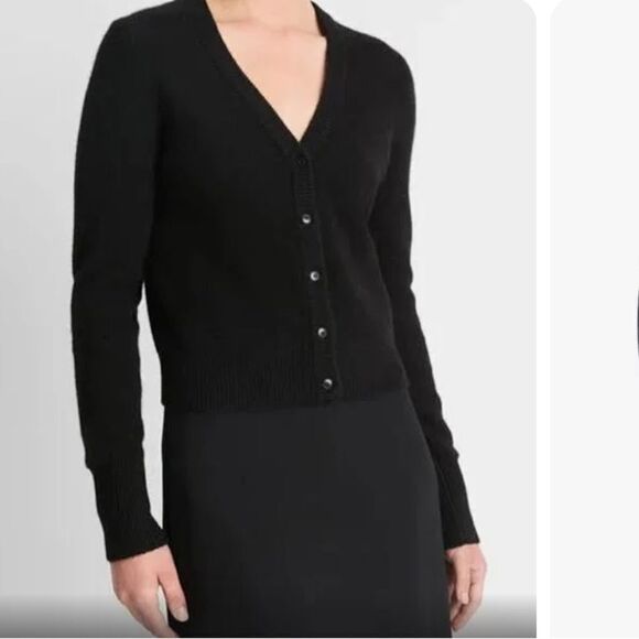 Vince Slim Button Wool-Blend Cardigan - Picture 1 of 6